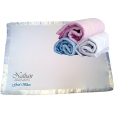Couverture  en Peluche Douce Minky à Bodure de Satin