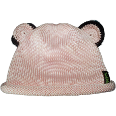 Bonnet Ourson en Tricot de Coton Soyeux